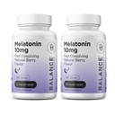 Balancebreens Melatonin 10mg 빠른 용해, 120 정제 - 편안한 밤을위한 자연 수면 보조, 휴식과 평온을위한 약물 무료 지원