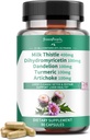 GREENPEOPLE Liver Cleanse Detox & Repair - 힘 우유 이틀 30X 추출물 - 표준화되고 집중된 80% Silymarin w/Vitamin, 95% curcuminoids & 17+Liver 건강 영양사 Revive & Thrive