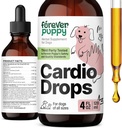 개를위한 영원히 강아지 Cardio 드롭 - 개를위한 심장 지원 w / 호손 베리 & Motherwort 허브 - 액체 산화 보충 w / Gotu Kola Leaves & Lavender Extract - 4 fl oz