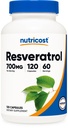 Nutricost Resveratrol 700mg, 120 캡슐 - 채식, 글루텐 무료, 비 GMO