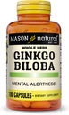 Mason 비타민 Ginkgo Biloba 캡슐, 180 조사