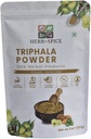 Triphala 분말 비 GMO, 글루텐 자유로운, 100% 익지않는, Amla, Haritaki, Bibhitaki의 초본 공식에서, Resealable Zip 자물쇠 주머니 (227 그램)에서 포장하는