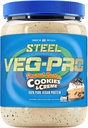 스틸 보충제 Veg-PRO | Vegan Protein Powder, Peanut Butter Cookies & Creme | 25 서빙 (1.93lbs) | Vegan Protein Powder with BCAA Amino Acid | Non Dairy | 저탄소 공식