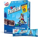 CLIF KID ZBAR - Protein Granola Bar - 쿠키 및 크림 맛 - Non-GMO - 유기 - 점심 상자 스낵 (1.27 Ounce Energy Bar, 10 카운트)