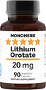 캡슐 당 성분 리튬의 리튬 Orotate 20 mg - 90 채식 캡슐