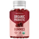 Organic Probiotics Gummies | 소화 건강 및 면역 지원을위한 5 억 CFU Probiotics | Hardy Bacillus Subtilis | Strawberry Gummies | 선반 안정, 글루텐 프리, 비건 | 60 Ct. (1 개월 공급)