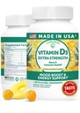 Lunakai USA Made Vitamin D3 Gummies 2000 IU - Non-GMO, Gluten-Free Vitamin D Gummies for Women & Men - Bone, 면역 및 에너지 지원, 60ct