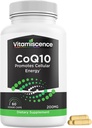 CoQ10, 1개의 팩, 200mg의 60의 캡슐 조사. 남자와 여자를 위한 세포질 에너지, 산화 방지제, Co q10 보충교재를 승진시킵니다.
