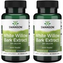 Swanson 최대 강도 백색 Willow Bark 추출물 - Promotes 합동 지원 & 근육 기복 - 25% Salicin-Natural 보충 없음 Stomach Irritation (60 Veggie 모자, 각각 500mg) 2 팩