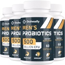 남성, 500 억 CFUs & 12 Strains Mens probiotic, Turmeric, Cranberry, Goji - 소화 건강, Gut, Immune & Bloating, Prostate & Urinary Tract 건강, 240 캡슐에 대한 Probiotics