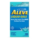 체 액체 캡슐, Naproxen 나트륨 캡슐 220 mg (NSAID), 통증 Reliever/Fever 흡진기, 빠른 통증 완화, 120 조사