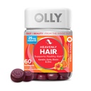 OLLY Heavenly Hair Gummy, 건강한 머리, Keratin, Biotin, AMLA, Chewable 보충교재, 30 일 공급 - 60 조사 지원
