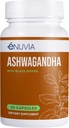 Ashwagandha 보충교재 - 자연적인 기복 및 stamina 지원은 강화한 흡수 Vegan를 위한 까만 고추 추출물을 가진 Ease 긴장 60의 캡슐 순수한 뿌리를, 미국에서 만드는 돕습니다