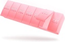 Barhon Large Weekly Pill 주최자, 7 일 동안 큰 비타민 주최자 케이스, 다양한 보충제와 물고기 기름을 잡아 여행 의학 알약 상자, 사쿠라 핑크