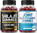 DORADO NUTRITION Shilajit Gummies 남성 및 여성 (60 Gummies) 및 글루코사민 Chondroitin (60 Count)