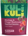 Kuli Kuli Super Energy Gummies - Moringa, Caffeine-Free Natural Energy Booster와 에너지 보충제 - 60 Non-GMO, 글루텐 프리 모링가 Gummies