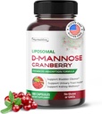 Liposomal D-Mannose Cranberry 보충 – 180 캡슐 | Uva Ursi, Hibiscus, Black Pepper | 향상된 흡수 포뮬러 | Non-GMO, 글루텐 프리