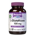 Bluebonnet Nutrition L-Glutathione 100mg, 무료 Radical Protection, Soy-Free, Gluten-Free, Non-GMO, Kosher 인증, Vegan, 30 식물성 캡슐, 30 서빙