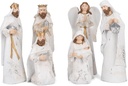 Transpac는 백색과 금 음색 7.5 인치 수지 6의 Figurines 세트를 증류했습니다