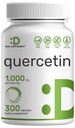 서빙 당 Quercetin 1,000mg, 300의 캡슐 – 건강한 면역 지원 보충교재, 높은 생물 유효한 플라보노이드, 자연적인 산화 방지제 – 비 GMO, 콩 자유로운, 글루텐 없음