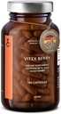 Vitex Berry - 프리미엄 Chasteberry 4 : 1 추출물 (Vitex Agnus Castus) - Menopause & PMS 지원 - 여성 호르몬 균형 - 180 캡슐 - 6 개월 공급 - 독일에서 만든