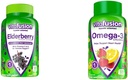 Vitafusion Elderberry 거미 비타민 90ct & Omega-3 거미 비타민 Berry Lemonade 맛 120ct