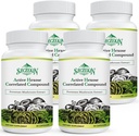 활동적인 Hexose Correlated 화합물 1500 mg 보충교재, 자연적인 8 버섯 추출물 보충교재, 면역 체계, 간결 기능, 자연적인 살인자 및 T 세포 활동, 360 Veggie 캡슐