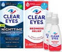 명확한 눈의 뭉치 야간 회복 눈 하락, 야간 기복 건조한 눈 하락, 0.5 Fl Oz + 명확한 눈 적대 기복 눈 하락, 0.5 oz, 이중 팩
