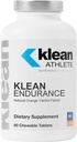 Klean Athlete Klean Endurance | D-Ribose to Restore Energy, Support Cardiac Function and Reduc Muscle Fatigue | 스포츠 인증 NSF | 90 Chewable Tablet | 천연 오렌지 바닐라 맛