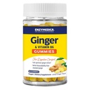 Enzymedica, Ginger & 비타민 B6 Gummies, Occasional Nausea & Indigestion, 200 mg Ginger 추출물과 동등한 높은 Potency, 60 조사를 위한 지원