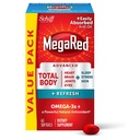 MegaRed Omega-3 혼합 총 몸은 + 500mg Softgels를, (병에 있는 65 조사), 쉽게 당신의 심장, 합동, 두뇌 & 눈 지원하기 위하여 Krill 기름을 흡수했습니다