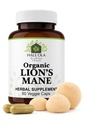 Lions Mane 보충 캡슐 - Non-GMO & Kosher 공인 Lions Mane Mushroom 캡슐 Cognitive 기능, Nerve 건강, 두뇌 세포 성장, 향상된 초점 및 기억 - 60 캡슐