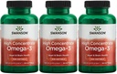 Swanson 높은 농축 오메가-3 물고기 오일 - 필수 지방산 - (120 Softgels, 680mg 각) 3 팩