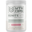 MTN OPS Ignite 라이트 에너지 음료 분말 글루텐 무료 니트로 산화물 보충 음료 혼합, L 아르기닌, L Citrulline, 카페인 & Nootropic 설탕 무료 음료 혼합, 45의 서빙, 바베큐리 맛 에바 충격