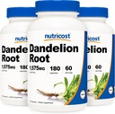 Nutricost Dandelion 뿌리 525mg, 180 캡슐 (3 병) - 1575mg 서빙, 비 GMO, 글루텐 무료