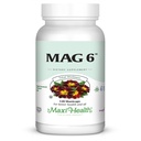 Maxi 건강 MAG 6 - 비타민 B6 - 편두통, 근육 크림프, Kidney Stone Support - Magnesium Supplement for Women & Men - 120 캡슐 - 코셔