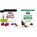 힘 요인 Beetroot, Grapeseed 추출물, 산화 방지제, Nitrates, L-Citrulline, 120 조사, 2-Pack 및 Smarter Greens Superfood Chews 25+ Superfoods, Probiotics, 산화 방지제 및 섬유, 60 조사를 가진 총 사탕 연약한 Chews