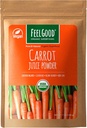 Feelgood Superfoods Carrot Juice Powder - 소화, 피부, 눈 및 면역 지원을위한 건강 보충 - Beta Carotene & Vitamin A - 7 oz를 포함합니다.