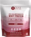 타하 건강 & 영양 베리 맛 Whey Protein Concentrate Powder, 25g Protein, 140 Calories, 2g Sugar | 뉴질랜드 잔디 볶음, 무료 범위 Dairy | 글루텐과 소이 무료, 케토, 코셔 | 2LB