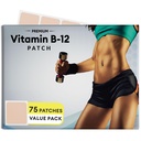 에너지 플러스 B12 패치 - 75 카운트 팩 - B12 패치 - Methylcobalamin 및 Guarana와 B12