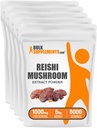 BulkSupplements.com Reishi 버섯 추출물 분말 - Reishi 버섯 분말, 전체 웰빙을위한 보충 - 글루텐 무료, 1g, 1kg (팩 5) (11 파운드)
