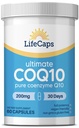 LifeCaps CoQ10 200mg - 궁극적인 CoQ10 - 매우 높은 흡수 Q10 보충교재 - 60 조사