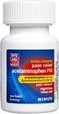 Rite Aid Extra Strength PM Pain Relief Caplets, 500mg Acetaminophen / 25mg Diphenhydramine - 50 Count | 야간 PM Pain Reliever + Sleep Aid | 관절 통증 완화 | 생리 통증 완화 + PMS 완화