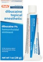 럭비 Dibucaine 화제 마취 1% 치질 연고 - 가려움증과 화상을 위한 고통 구호 크림, 치질 처리, 반대로 Itch 크림 1 Oz (1 팩)