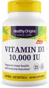 건강한 근원 비타민 D3 10,000 IU (비 GMO, 높은 힘, 뼈 지원, 면역 지원, 글루텐 자유로운), 120 Softgels