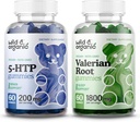 야생 & 유기 5HTP Gummies & Valerian 뿌리 Gummies 60 조사