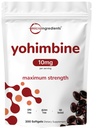 남자와 여자를 위한 두 배 힘 Yohimbine 보충교재, 봉사 당 10mg, 300 Softgels, 더 나은 흡수를 위한 처녀 해바라기씨 기름을 가진 Yohimbine HCL, 지원 에너지 생산, 아프리카 익지않는