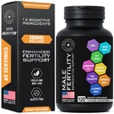 남성을위한 불임 보조제 - 아연, 마카, Ashwagandha, L-Arginine - 그분을위한 남성 활력 개념 - 계산 및 무성 임신 보조 - 비타민 및 남성 불임 지원 보충 - 120 알약
