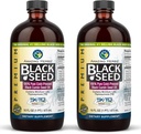 놀랄만한 허브 프리미엄 블랙 씨 오일 - 글루텐 무료, 비 GMO, 콜드 Pressed Nigella Sativa Aids in Digestive Health, Immune Support, Brain Function, Joint Mobility - 16 Fl Oz (Pack of 2)