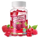Creatine Monohydrate Gummies Complex 남자 & 여자를 위한 6400mg - 진보된 공식 W/L-Taurine + 비타민 B12, 설탕 자유로운 Chewable 보충교재, 90의 딸기 Gummies